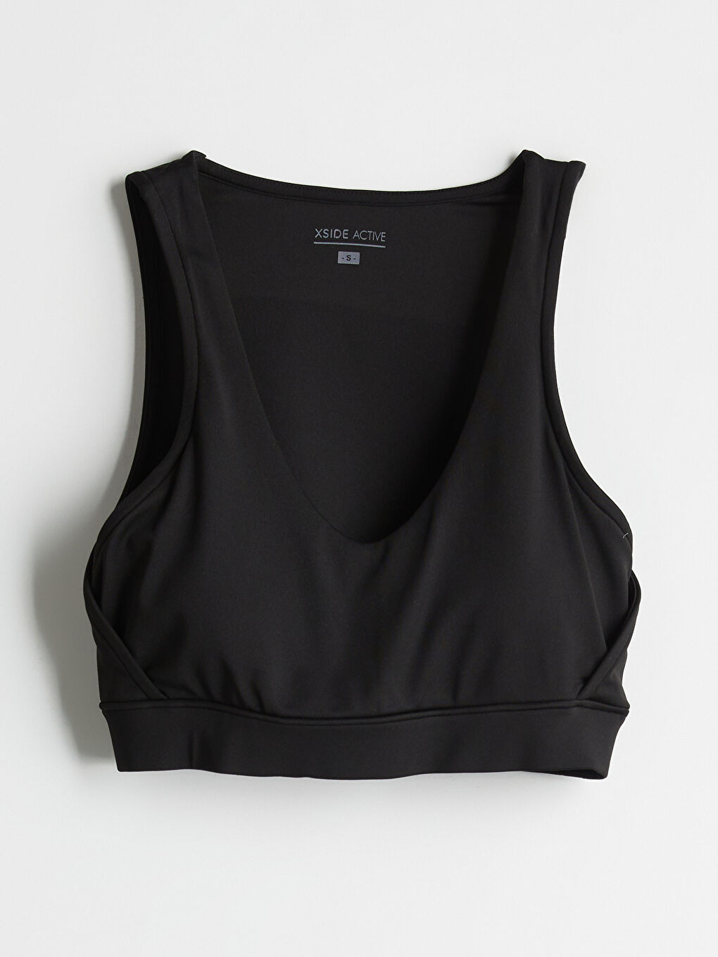 Siyah V Yaka Kadın Spor Büstiyer