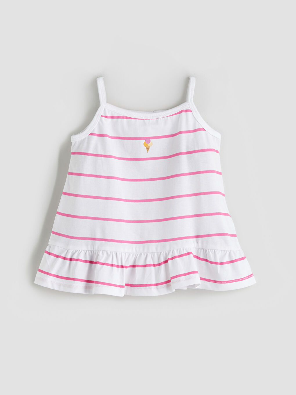 Square Collar Girls' Vest 2 Pack-1