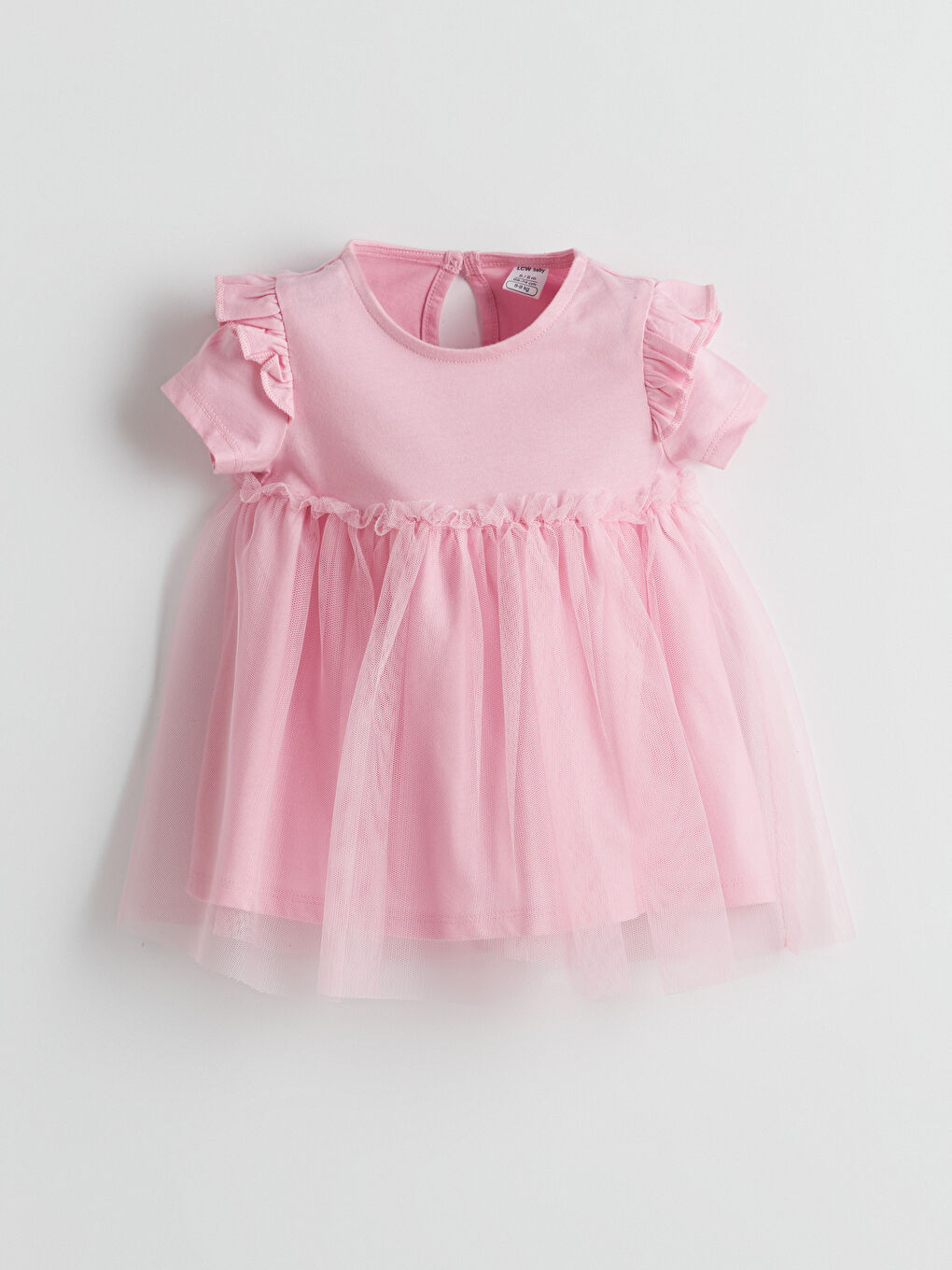 Plain Jersey Tulle Baby Girls' Dress -S5K016Z1-SQ7