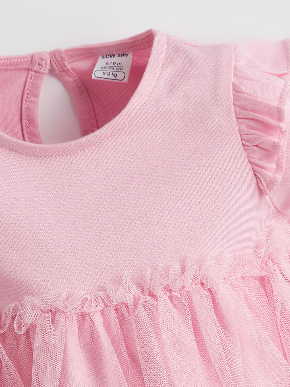Plain Jersey Tulle Baby Girls' Dress -S5K016Z1-SQ7