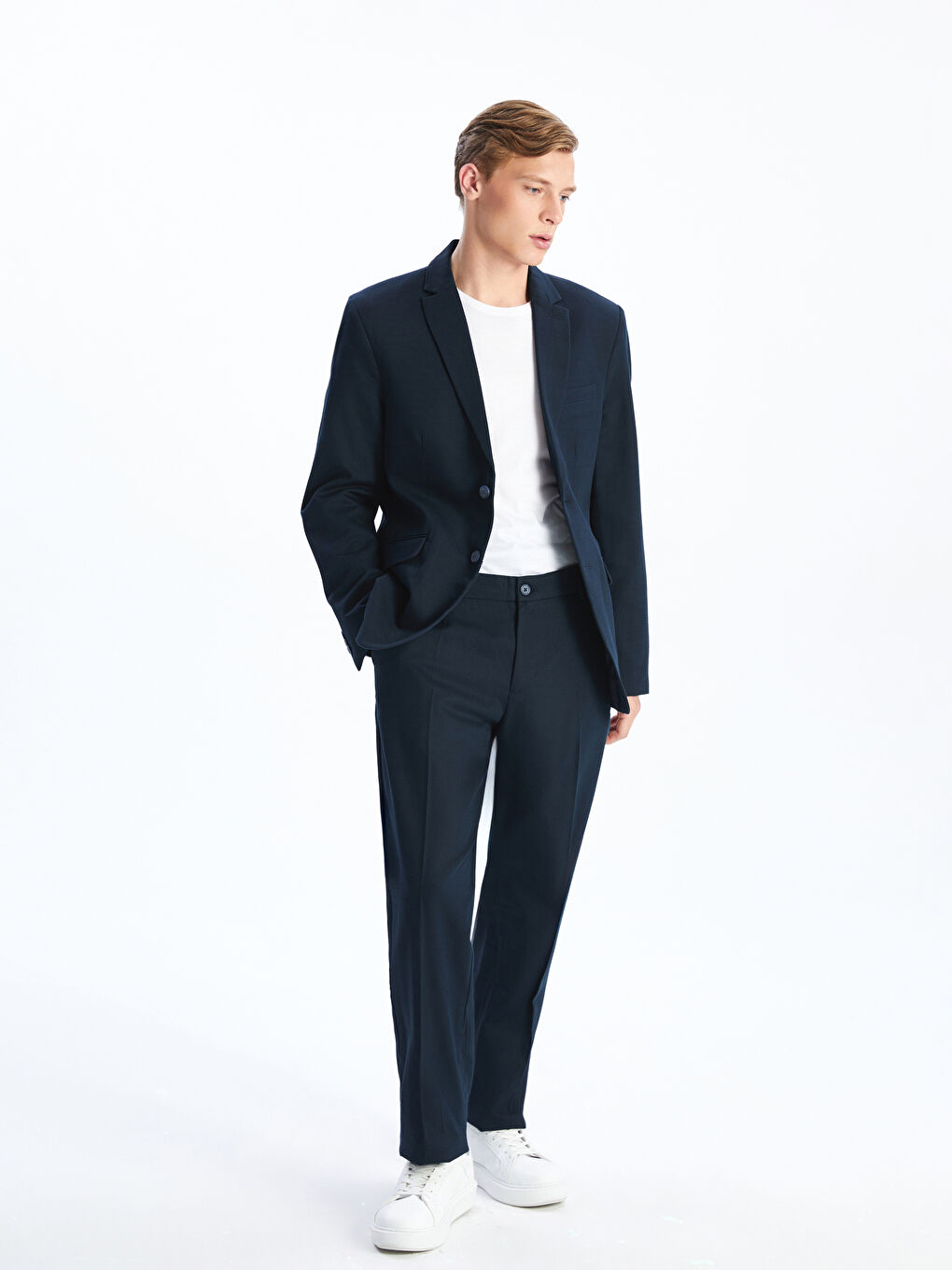 Slim Fit Linen Blended Men's Blazer Jacket -S5K023Z8-VJ3