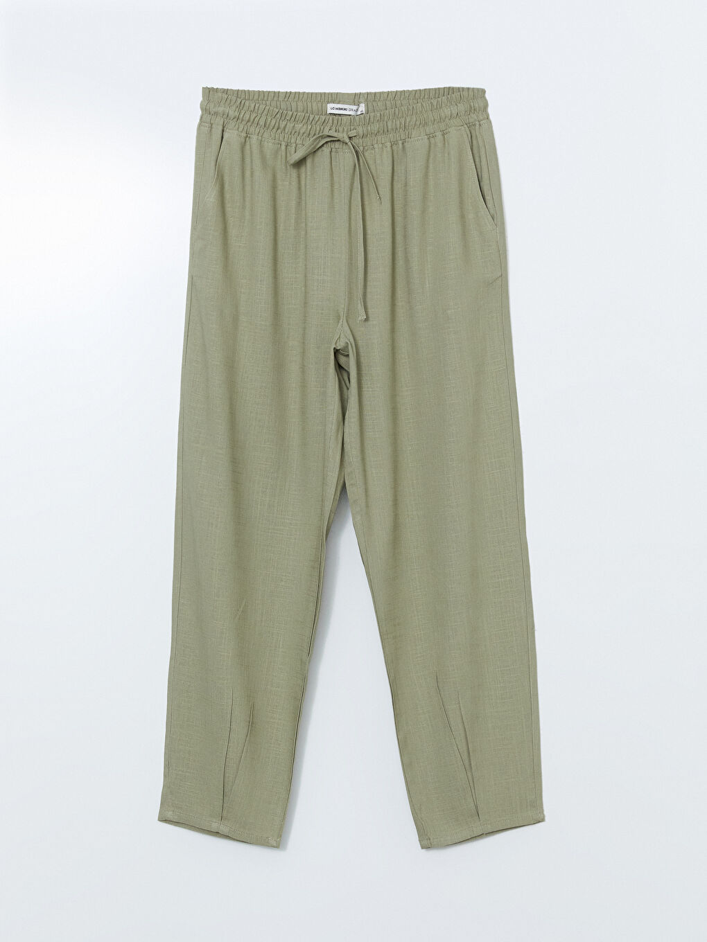 Ženske pantalone sa mešavionom lana šargarepa izleda -S5K040Z8-F47