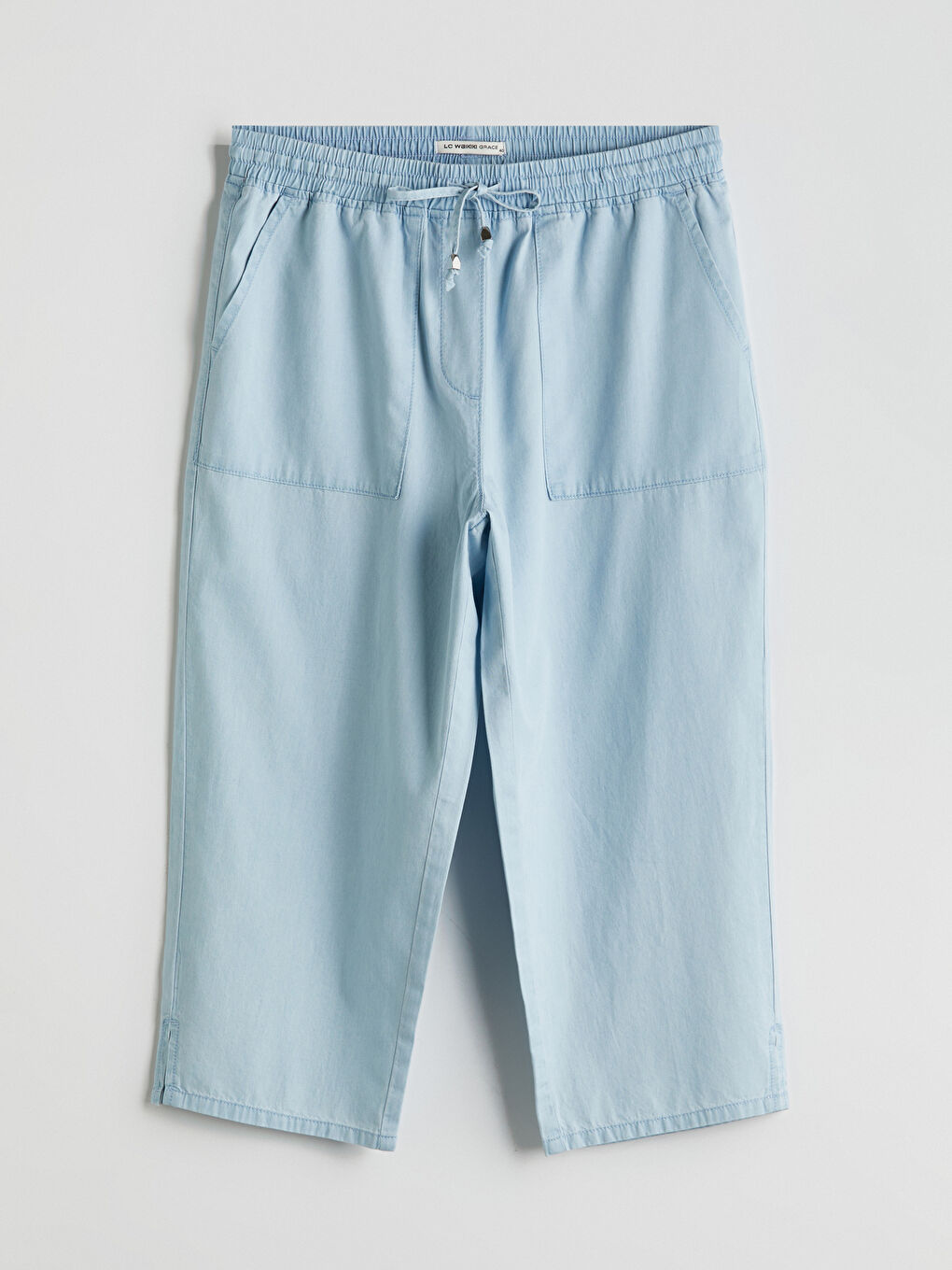 LC Waikiki Elasticated Waist Women's Denim Capri -S5K046Z8-315