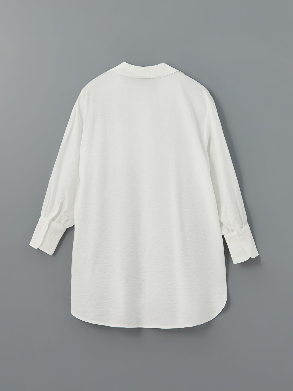 LCWAIKIKI Classic Ekru Oversize Kadın Gömlek Tunik - 9