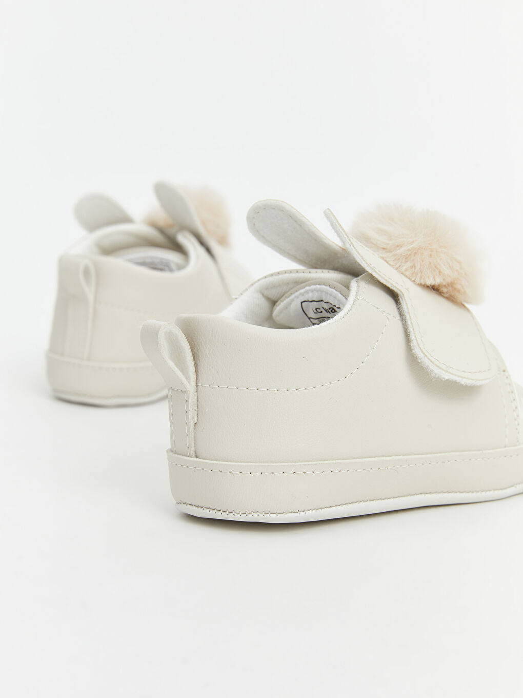 LCW STEPS Bej Ponpon Detaylı Kız Bebek Spor Ayakkabı - 4