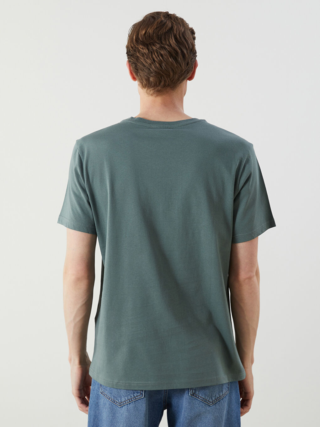 LCW ECO Crew Neck Printed Jersey Men's T-Shirt -S5K059Z8-H9D