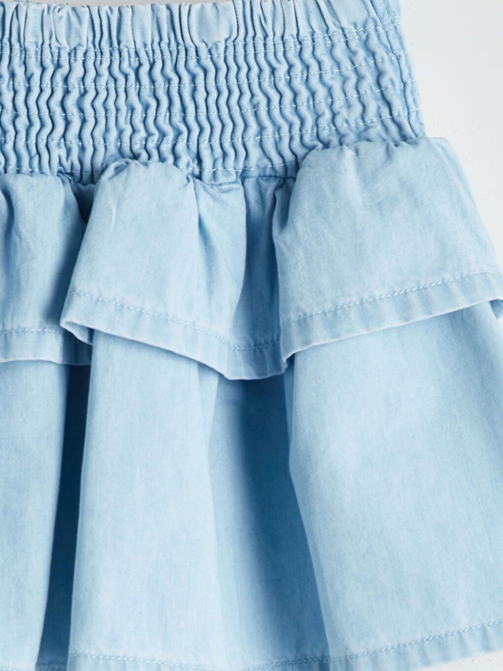 Elastic Waist Girl Jean Skirt -S5K062Z1-LR1