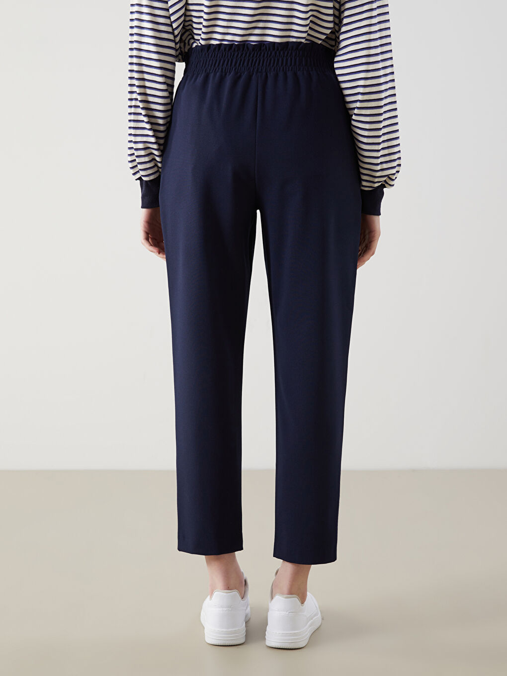 LCW Modest Lacivert Beli Lastikli Kadın Pantolon - 3