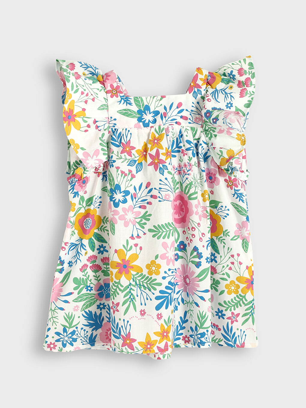 LCW baby Crew Neck Floral Girls' Dress -S5K109Z1-LRB