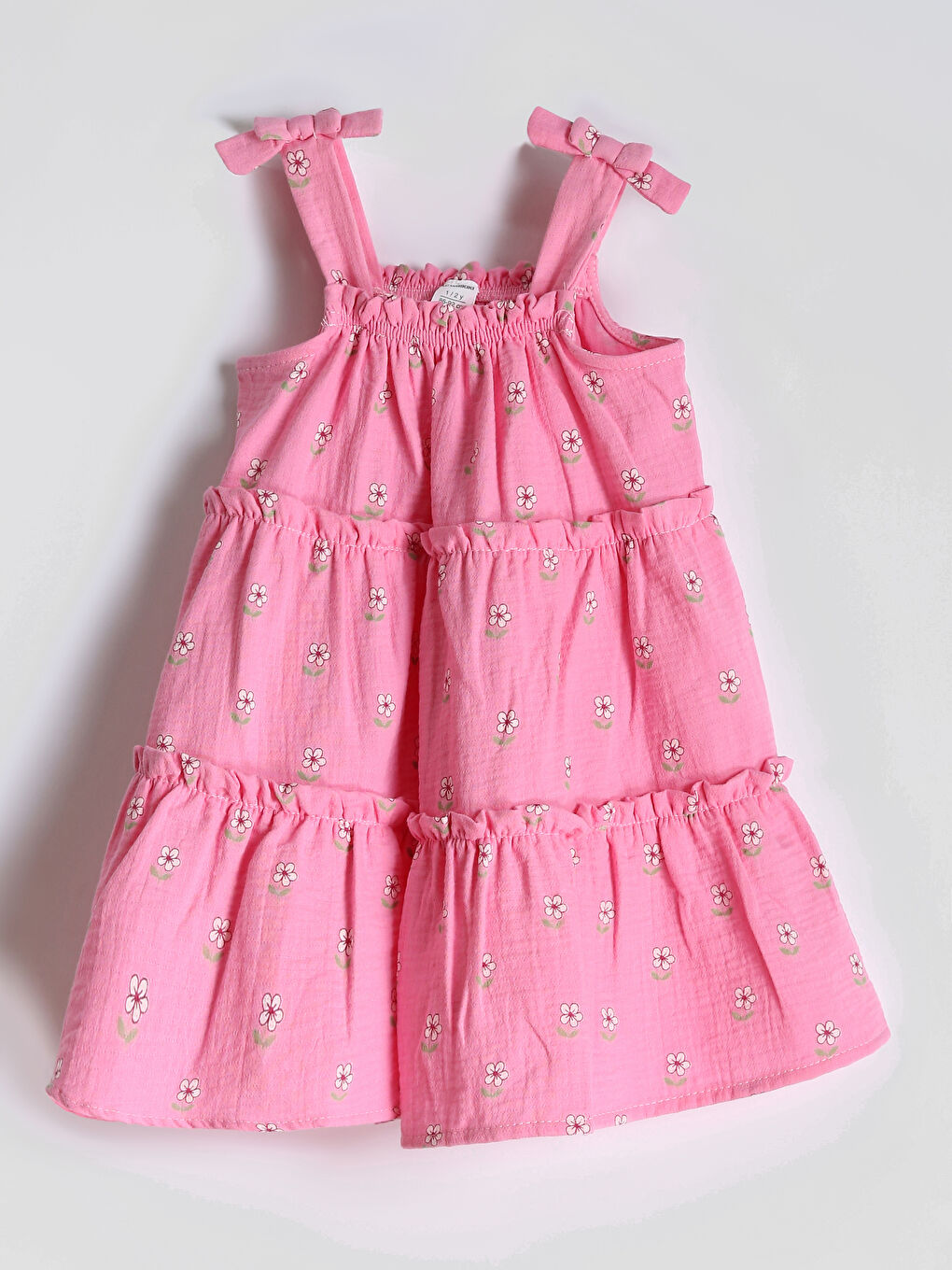 Robe en Mousseline pour Filles à Col Carré