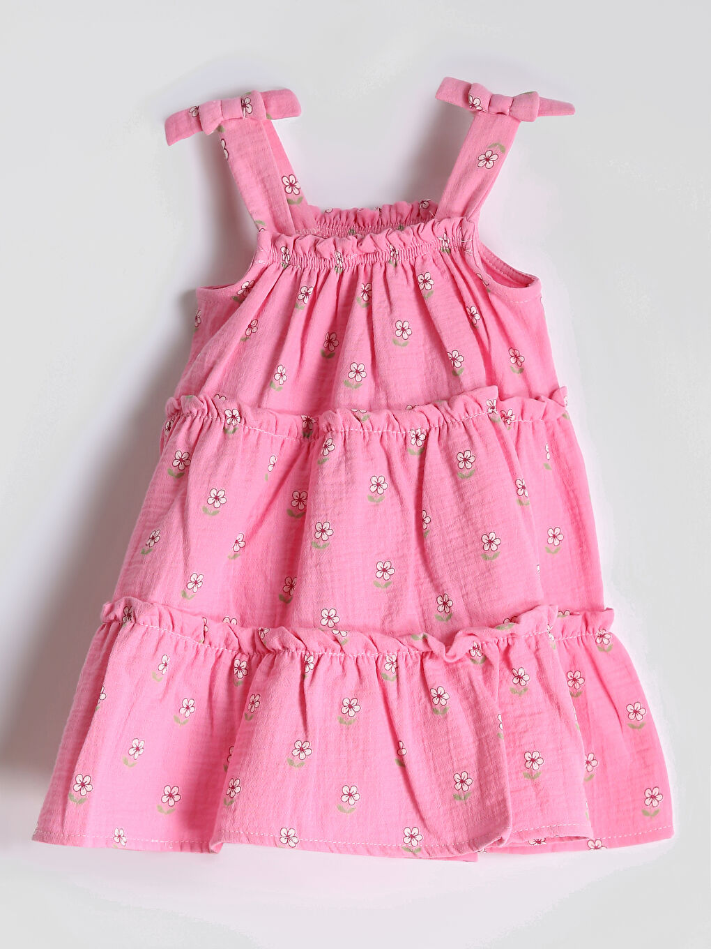 Robe en Mousseline pour Filles à Col Carré-1