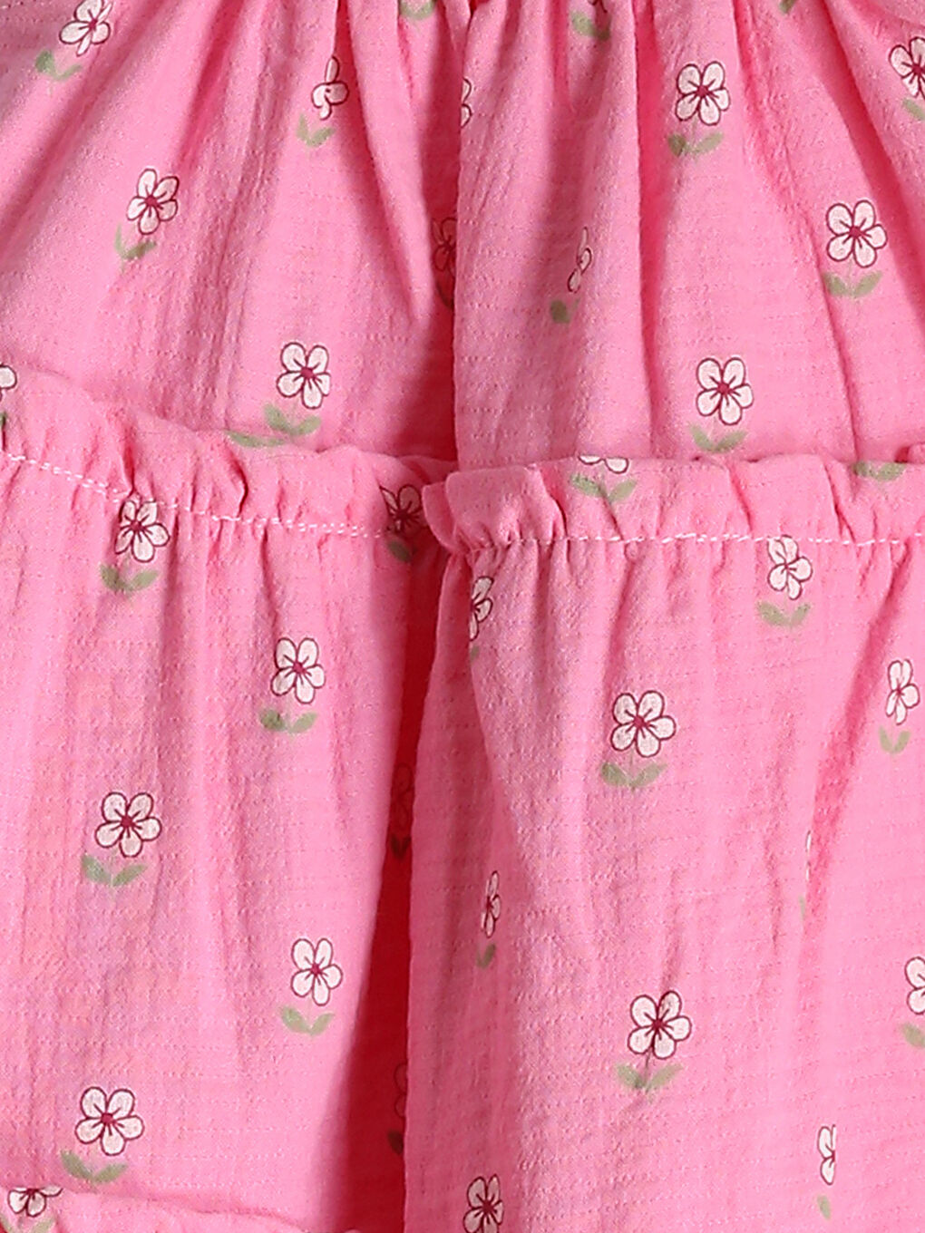 Robe en Mousseline pour Filles à Col Carré-2