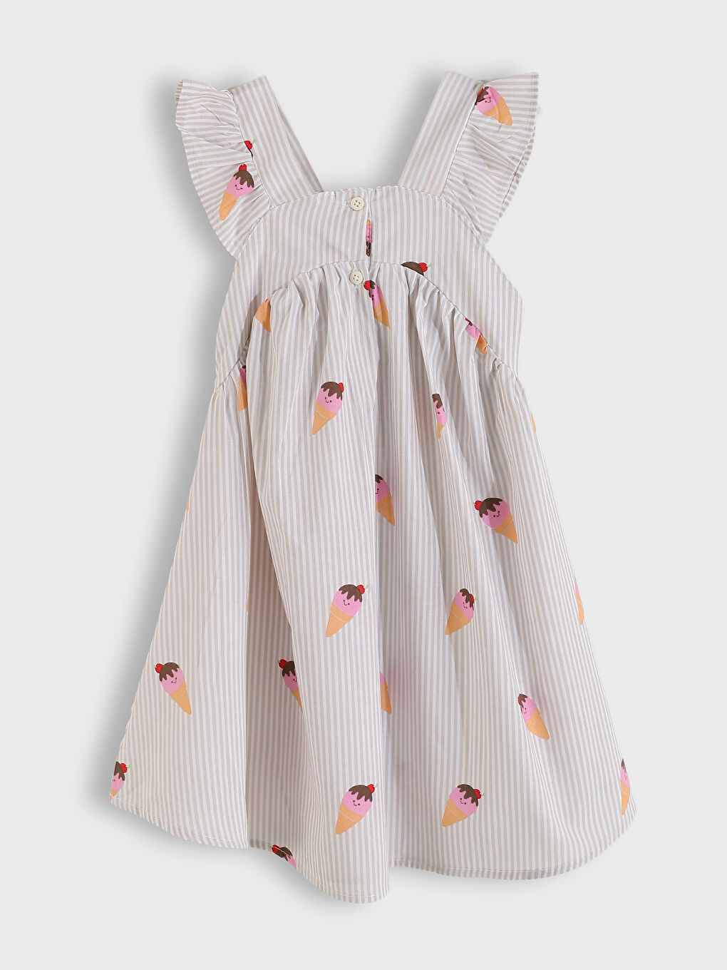 V-Neck Girls' Dress-1