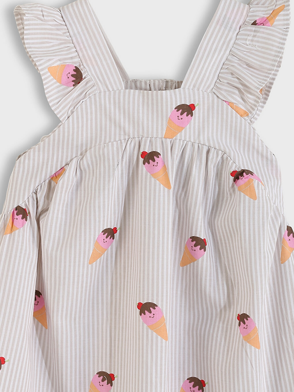 V-Neck Girls' Dress-3