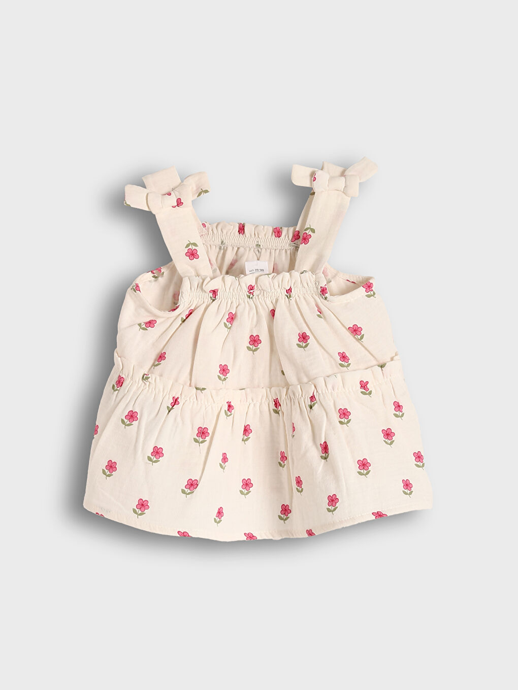 Strappy Floral Girls' Muslin Blouse-1