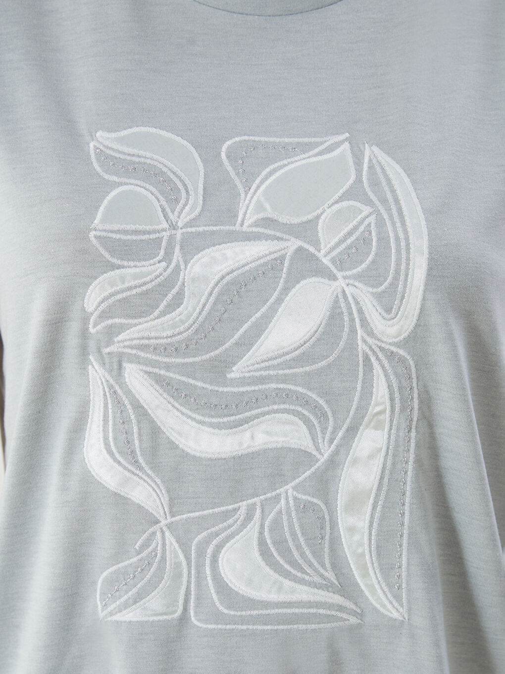 Crew Neck Printed Women's T-Shirt -S5K139Z8-FJR