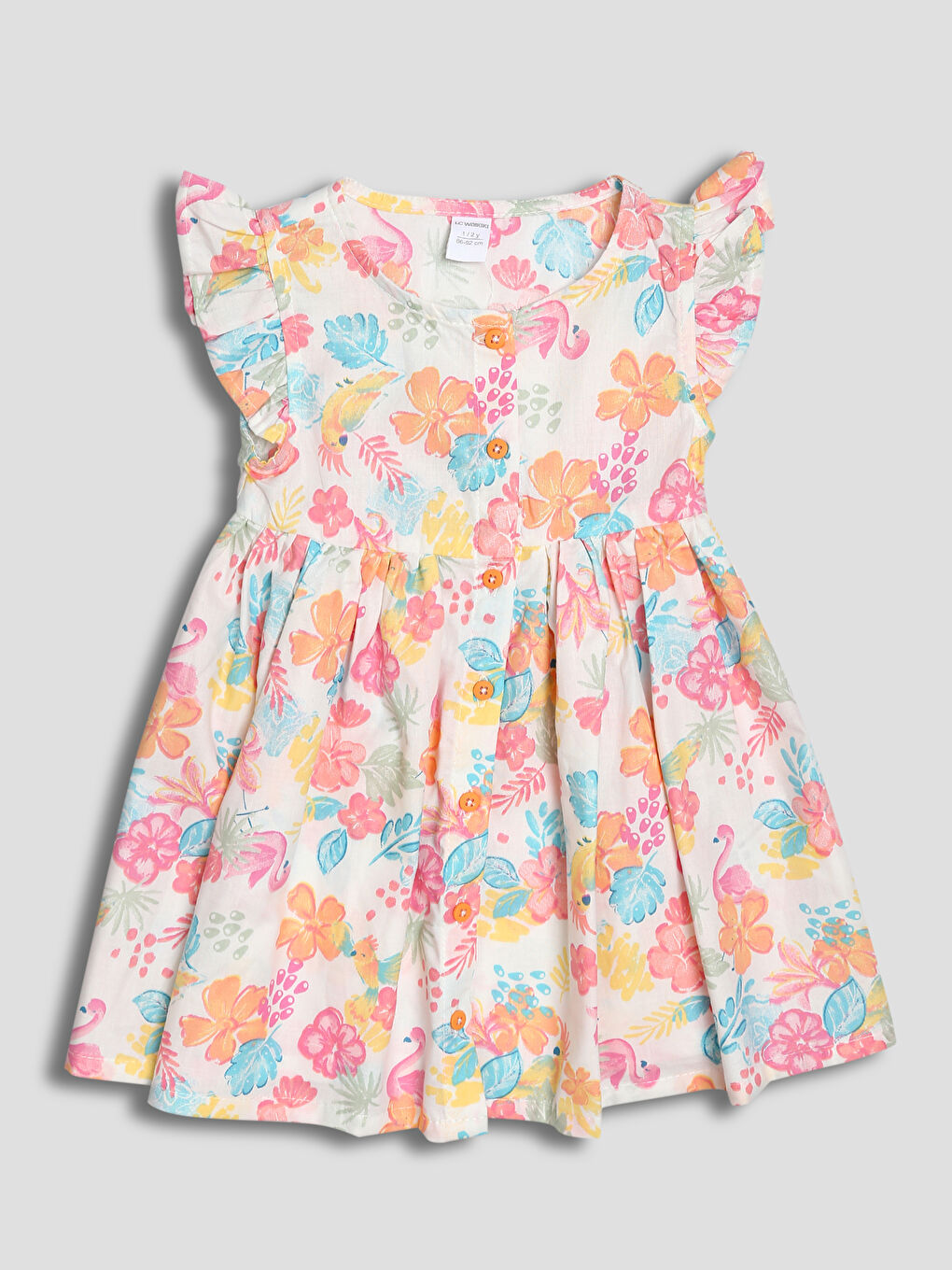 Crew Neck Girls' Dress