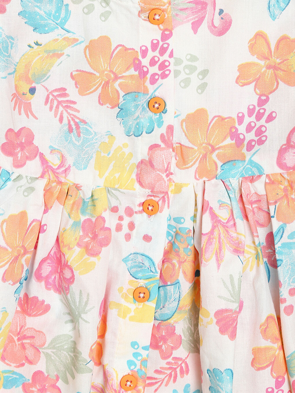 Crew Neck Girls' Dress-2