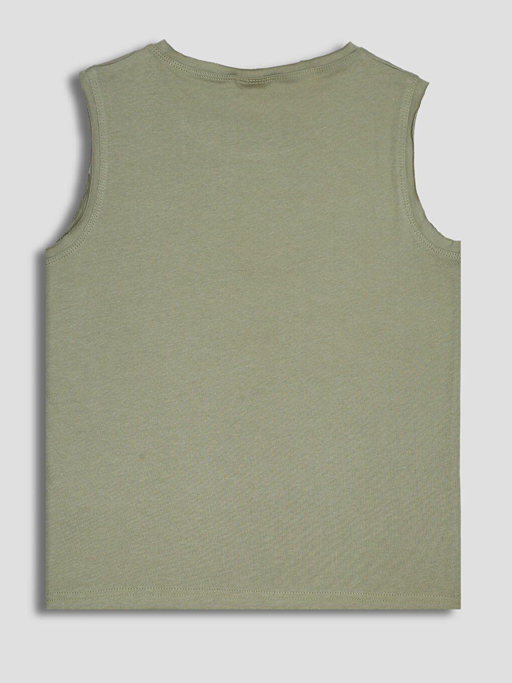 Crew Neck Printed Boys' Vest-1