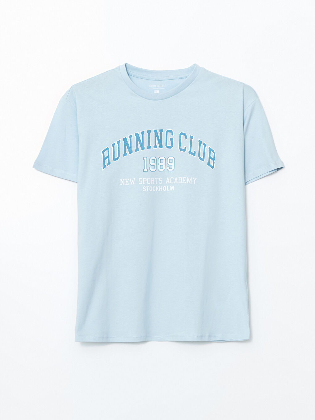 Crew Neck Printed Women's Sports T-Shirt-4