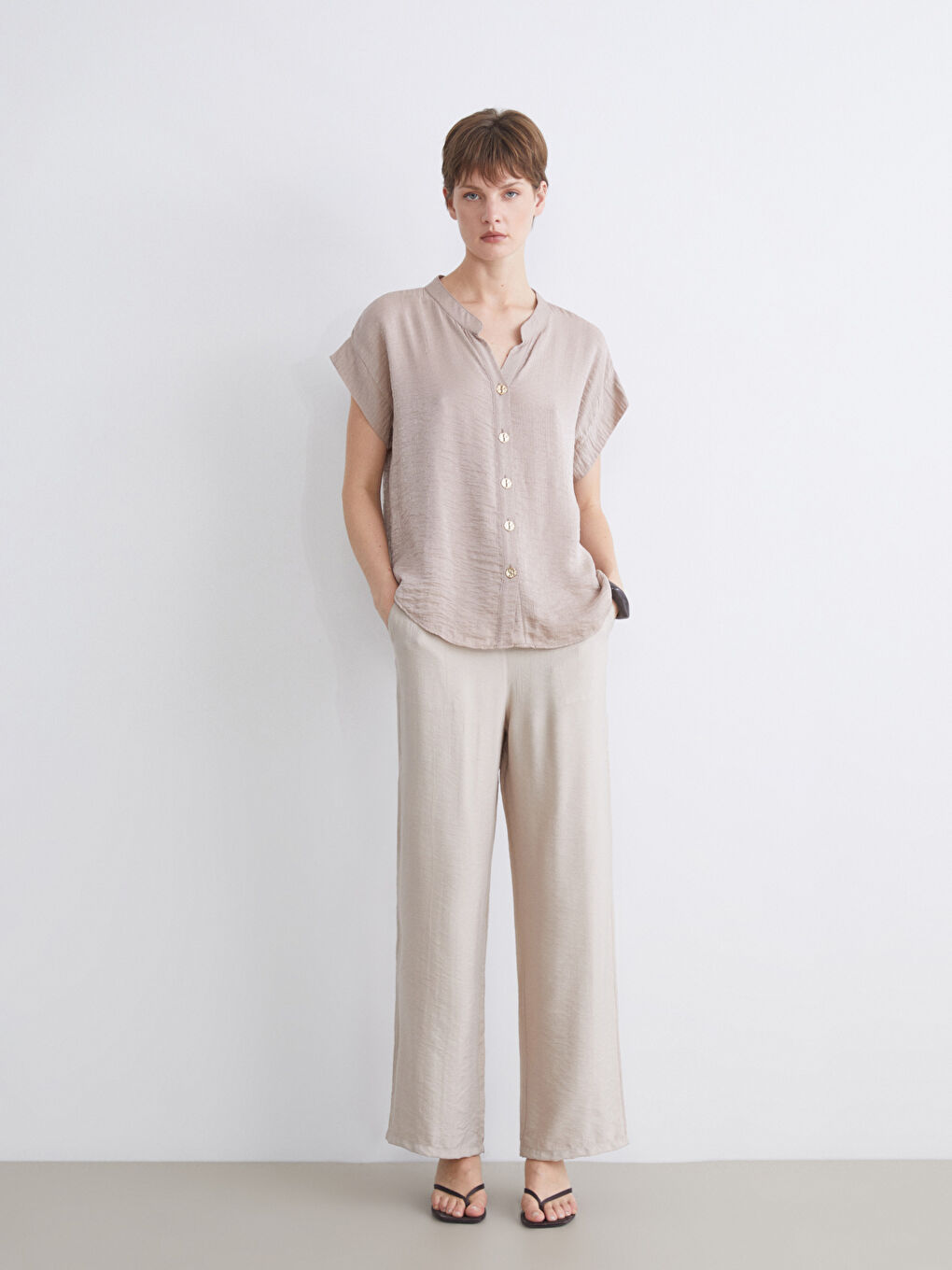 Notch Neck Women's Shirt-2