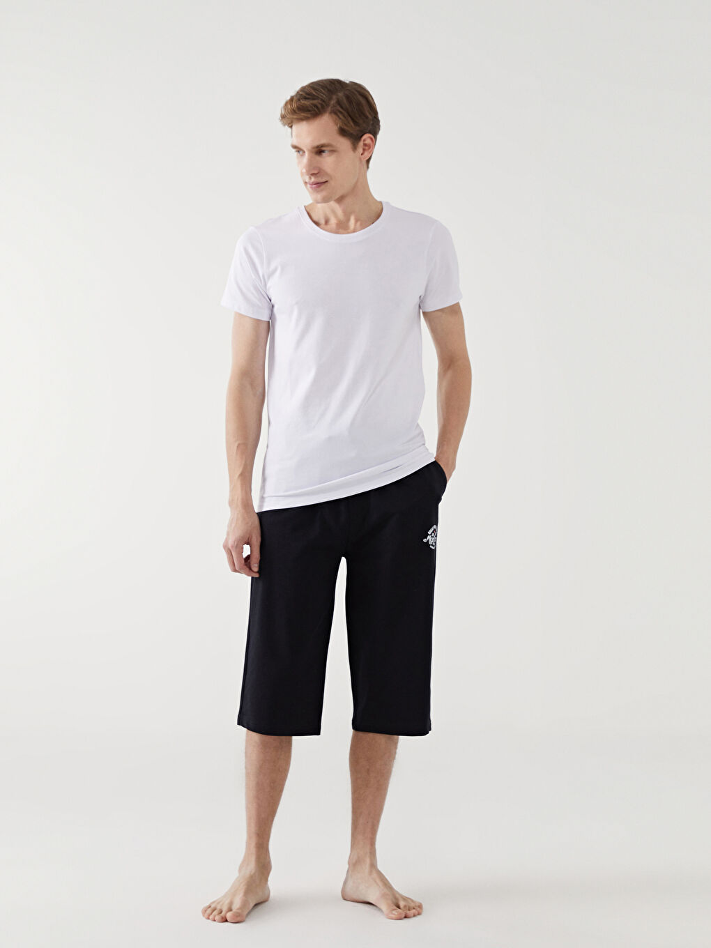 LC WAIKIKI Standard Fit Men's Pyjama Bottom Shorts -W51851Z8-CVL