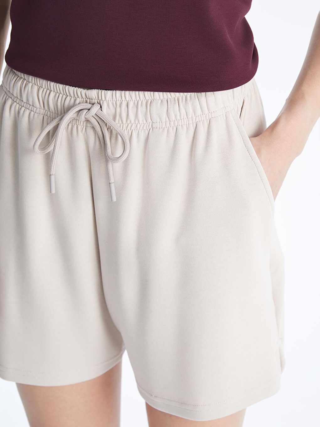 Elastic Waist Women'S Sports Shorts -S5K231Z8-HZZ