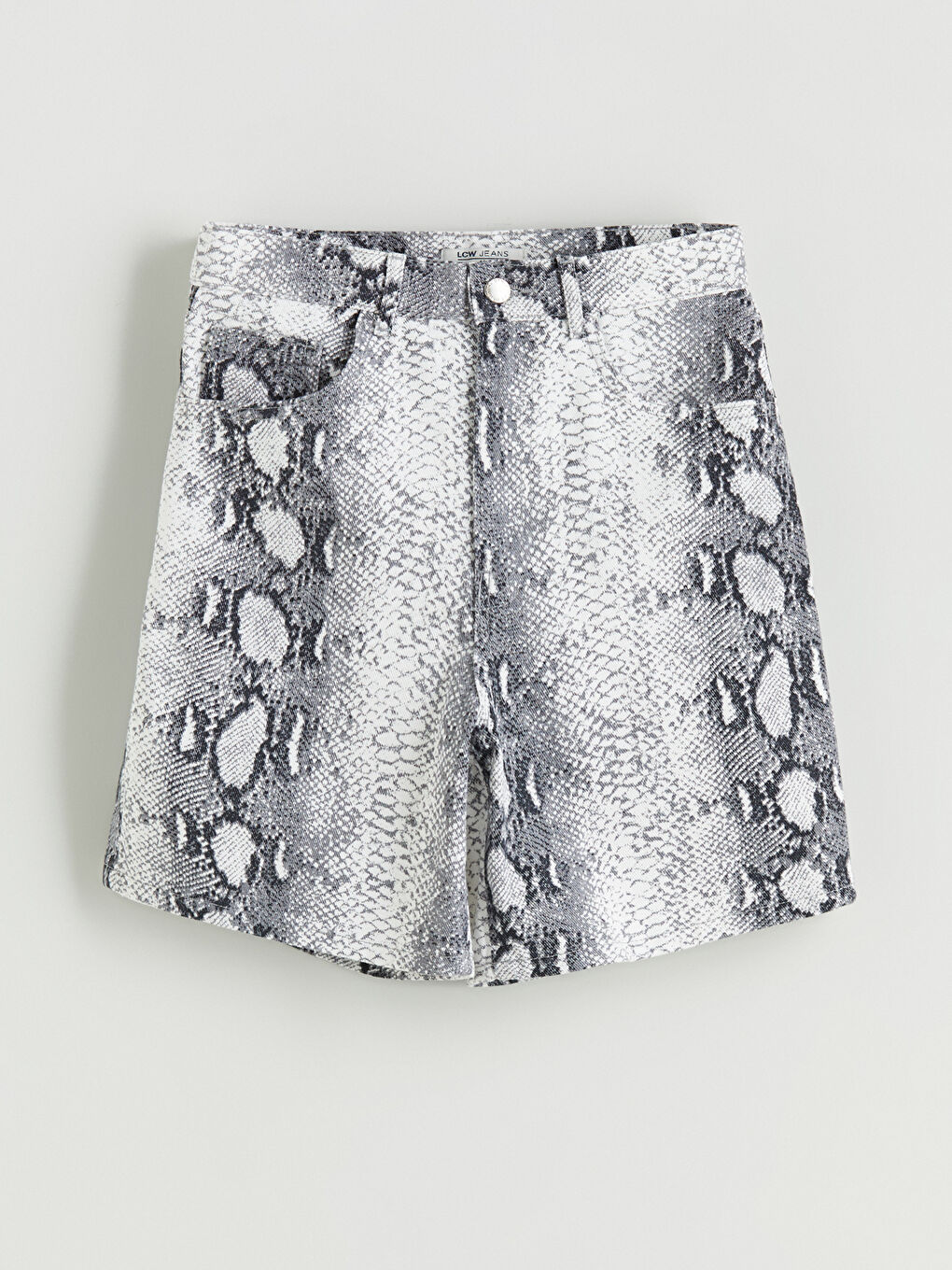 LCW Jeans Woman BEIGE Denim Shorts -S5K261Z8-KJS