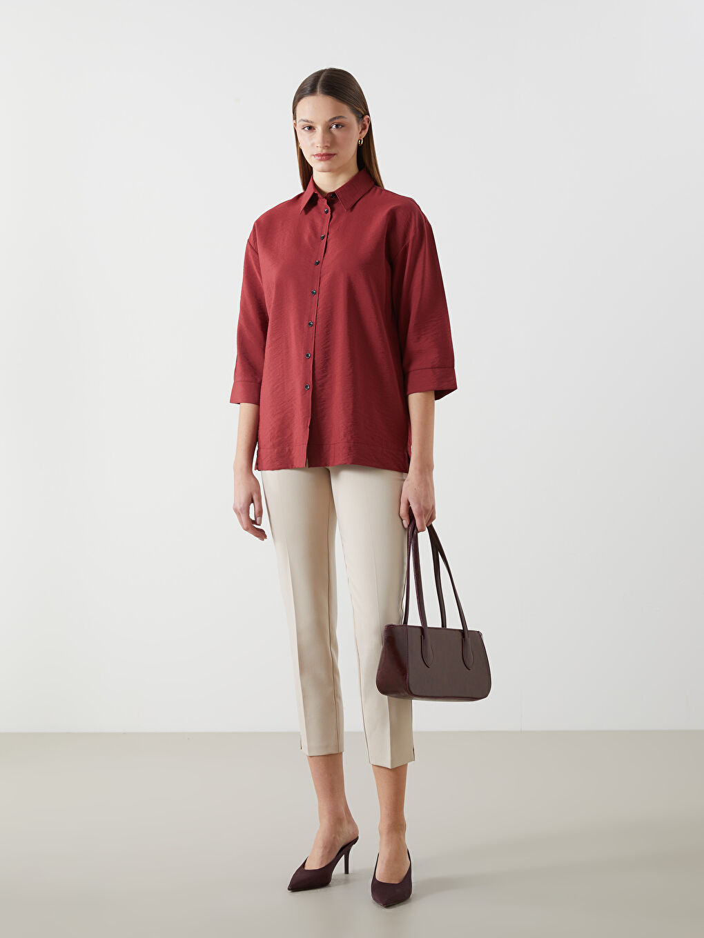 Chemise Unie pour Femmes-1