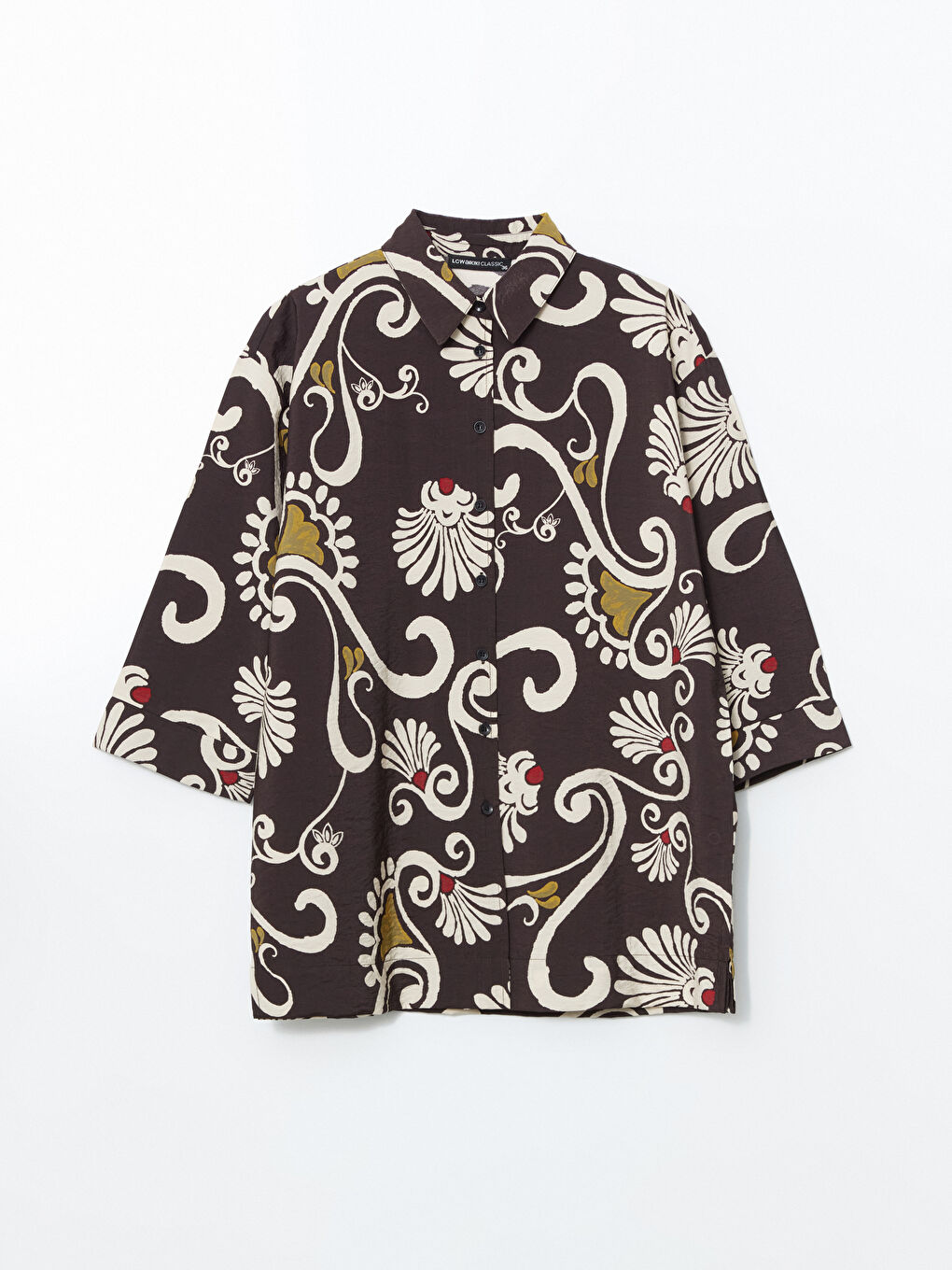 Chemise À Motifs Coupe Ample pour Femmes-4