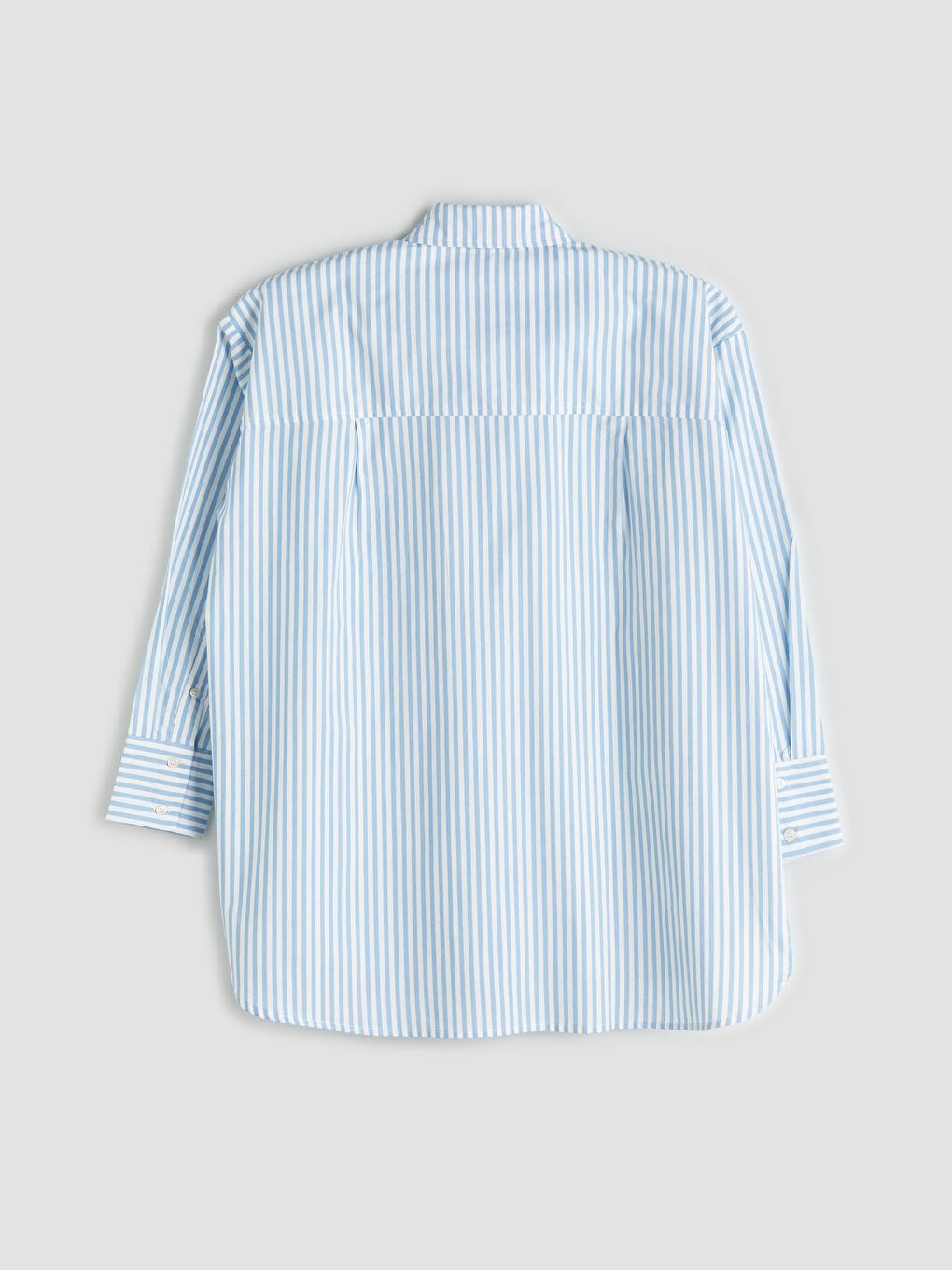 Striped Oversize Poplin Women's Shirt Tunic-5