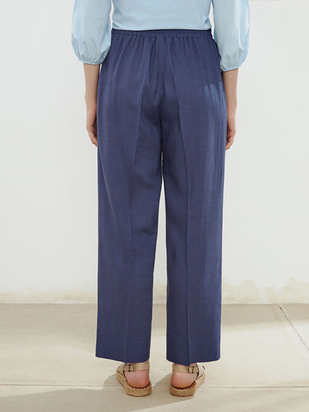 LCW Grace Elasticated Waist Women's Trousers -S5K284Z8-CTG
