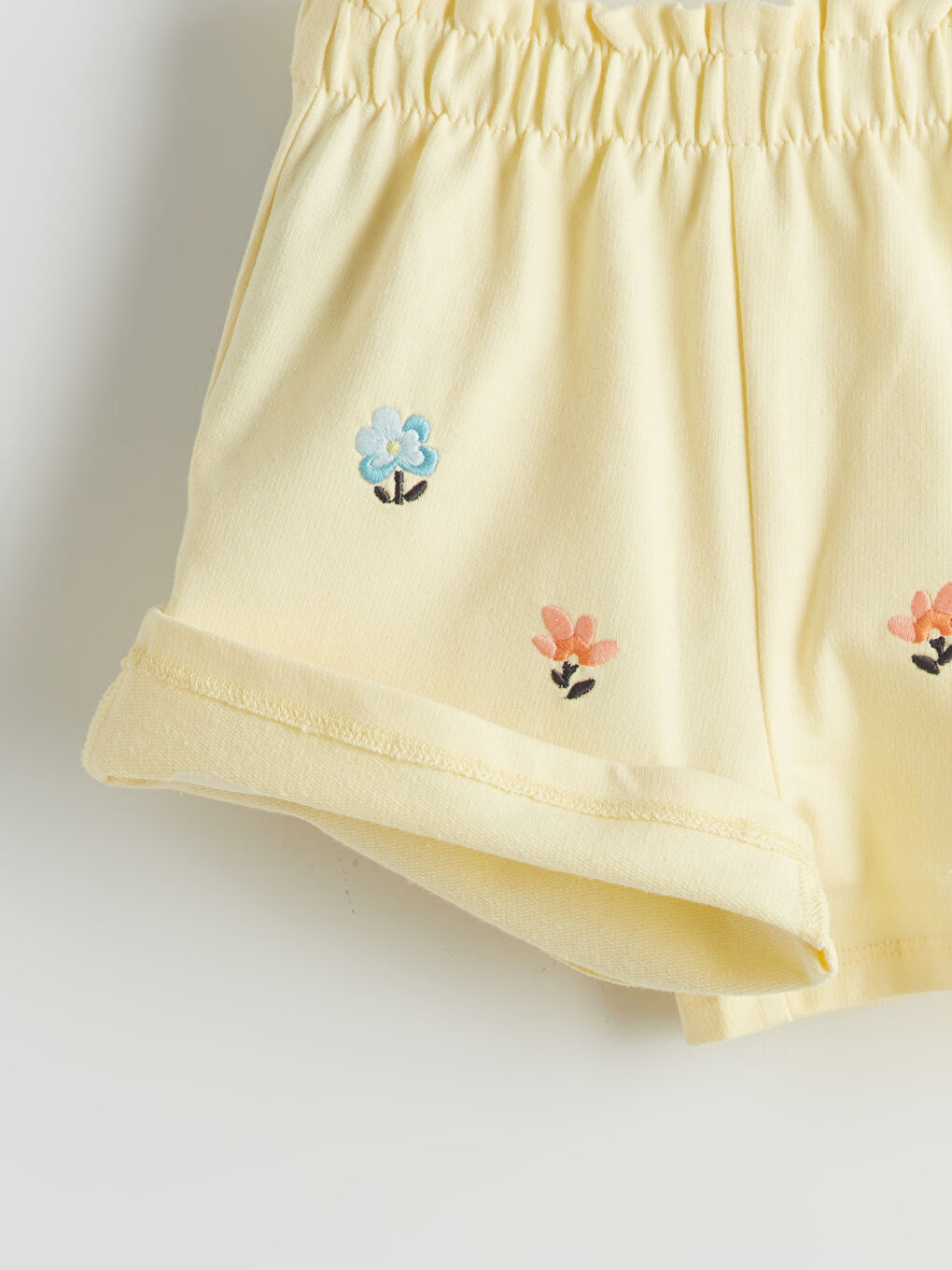 LC Waikiki Girls' Floral Shorts with Elastic Waist -S5K289Z1-FEZ