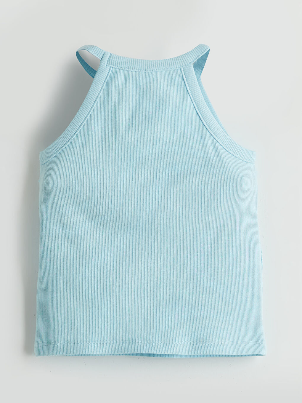 LC Waikiki Halter Neck Embroidered Frilled Girls' Tank Top -S5K291Z1-G2P