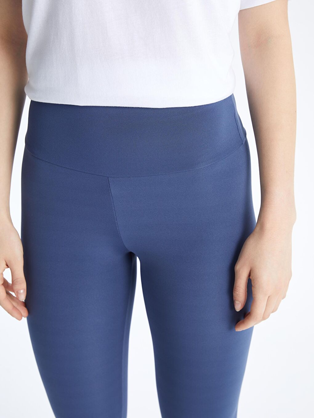 Women's Elastic Waist Sport Leggings -S5K314Z8-DUJ