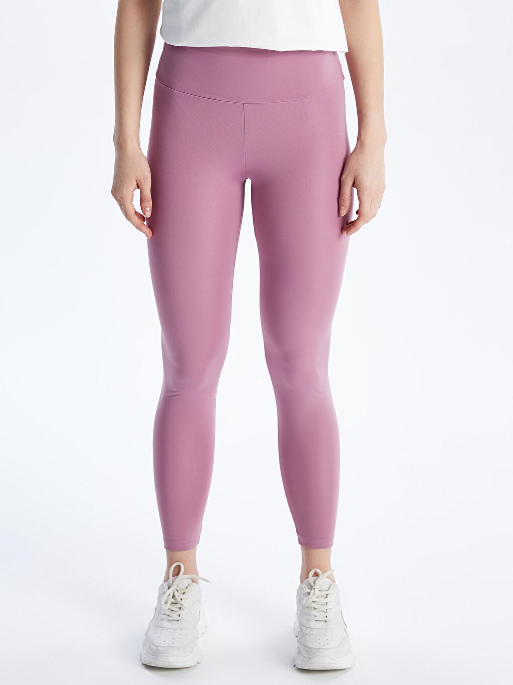 Women's Elastic Waist Sport Leggings -S5K314Z8-PMT