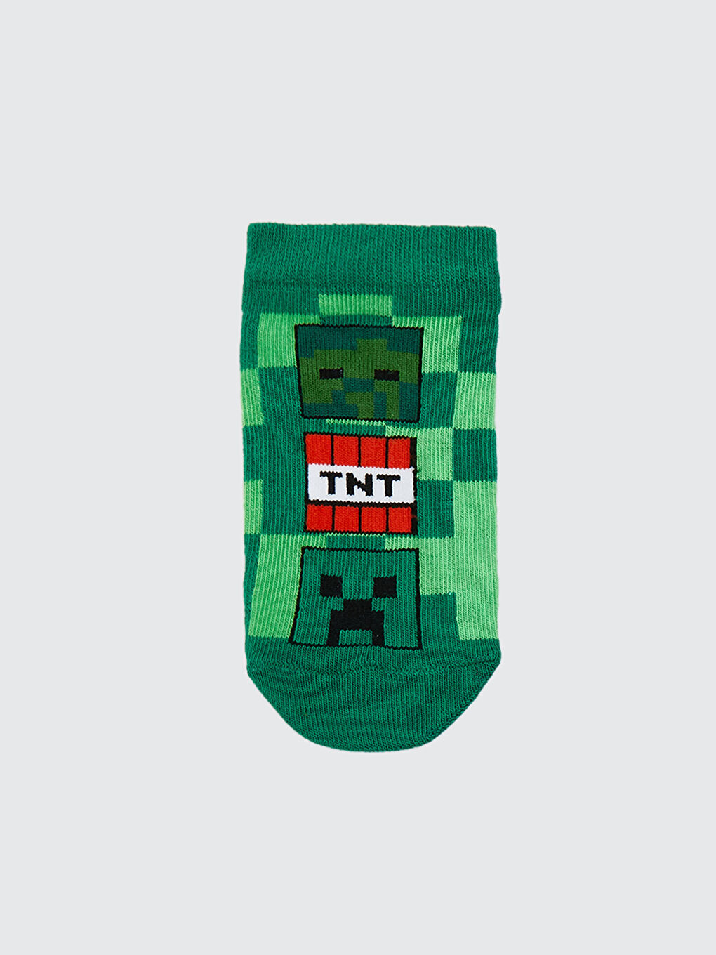 Karışık Minecraft Baskılı Erkek Çocuk Patik Çorap