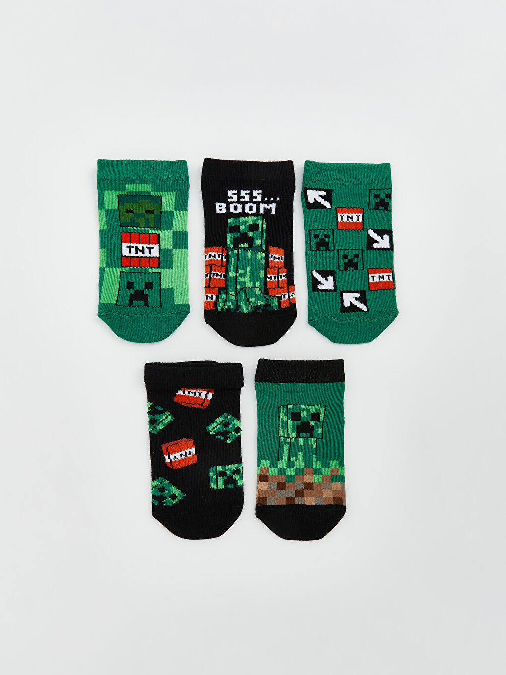 Minecraft Printed Boy'S Socks 5-Pack -S5K324Z4-K00