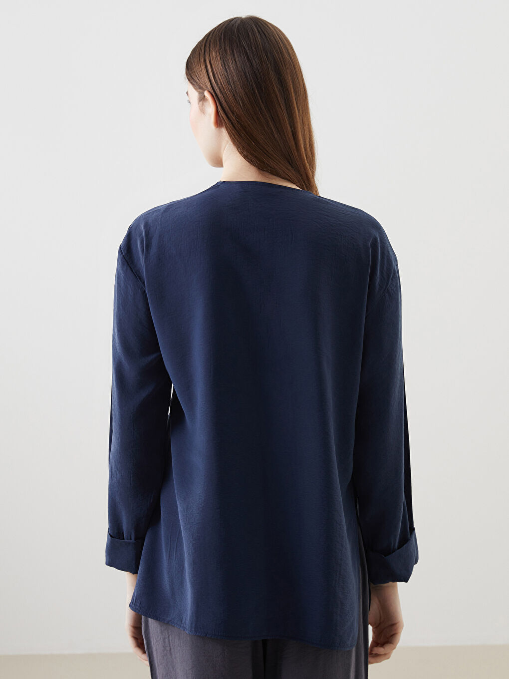 Double-Breasted Collar Women’S Modest Kimono -S5K325Z8-CRP