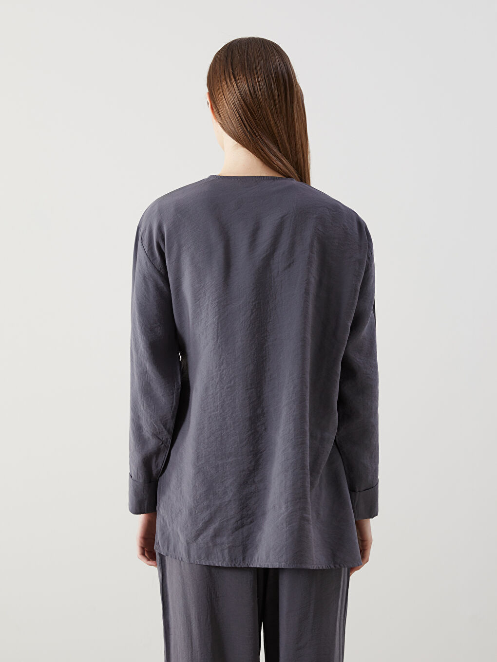 Double-Breasted Collar Women’S Modest Kimono -S5K325Z8-CTH