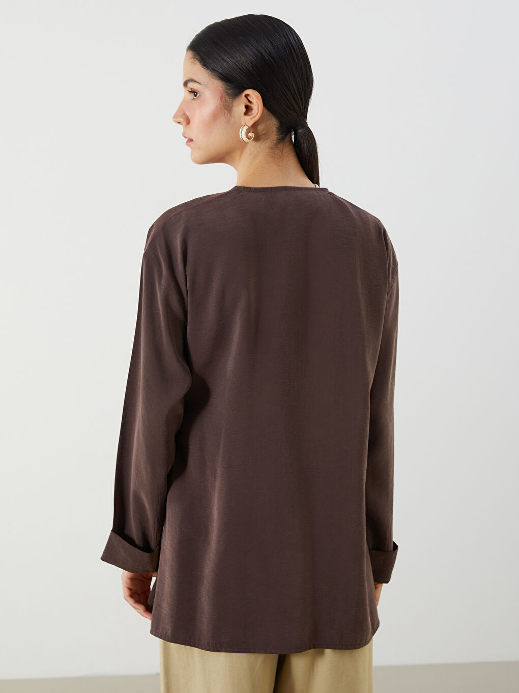 Woman BROWN Kimono -S5K325Z8-DJ7