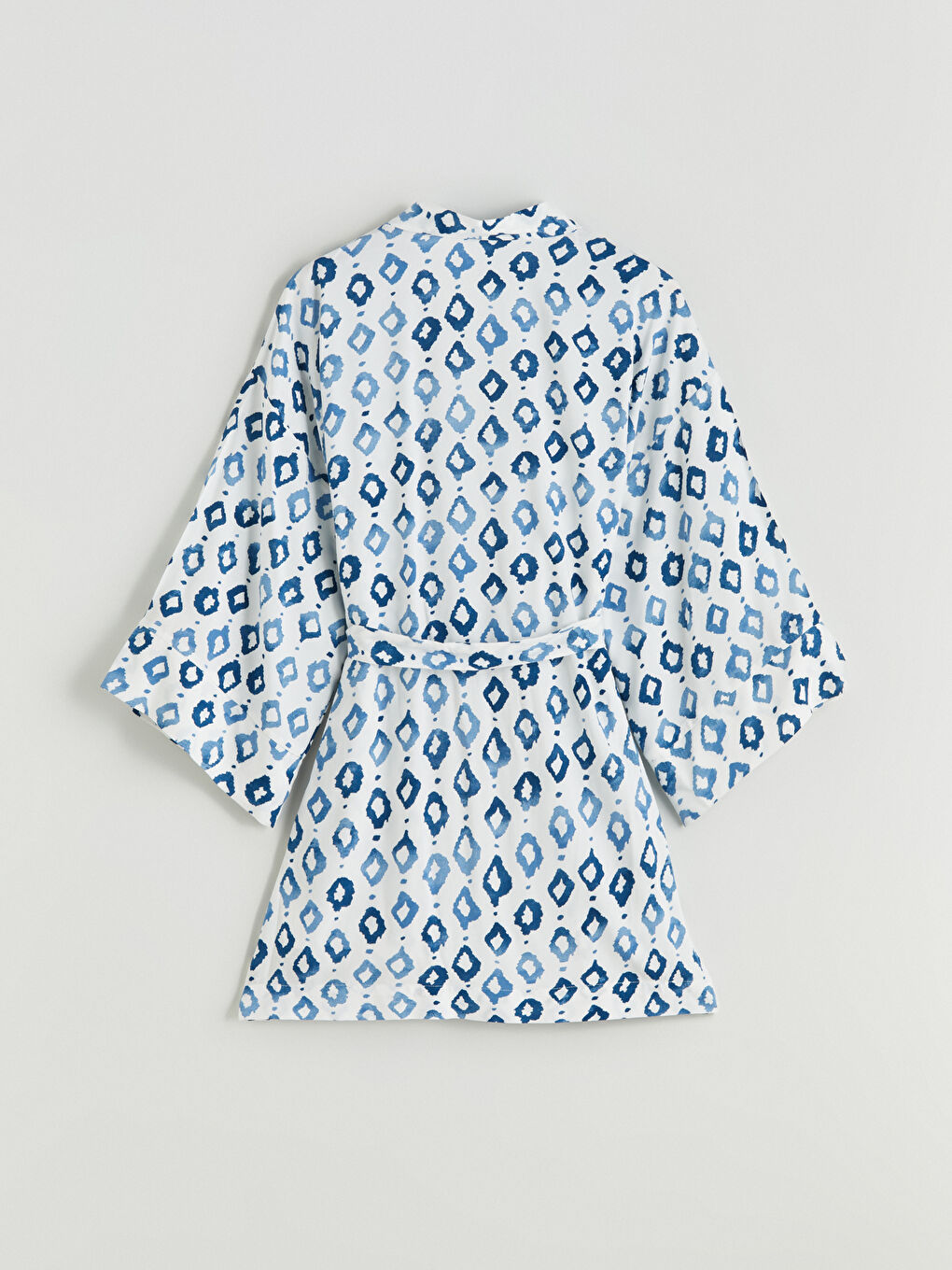 Shawl Collar Patterned Oversize Women's Kimono -S5K332Z8-LQQ