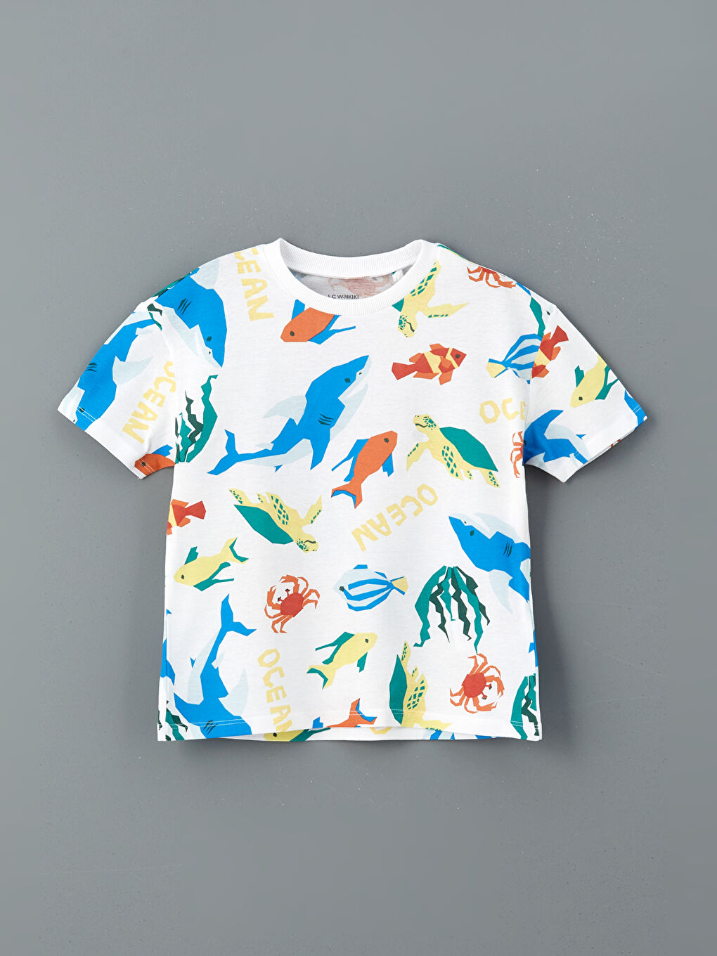 LCW Kids Majica sa okruglim izrezom i štampom za dečake -S5K335Z1-LU7