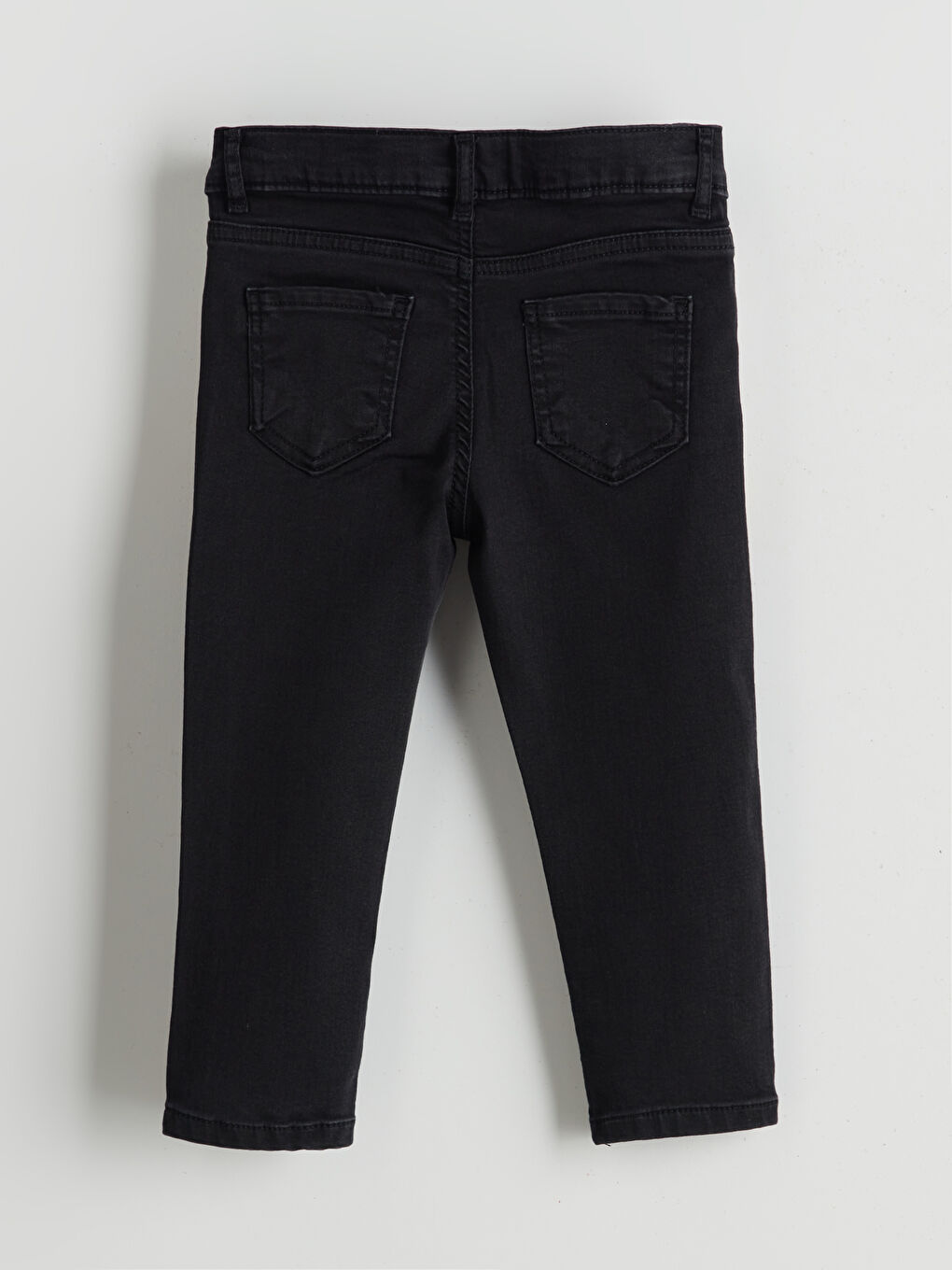 Siyah Basic Erkek Bebek Jean Pantolon-1