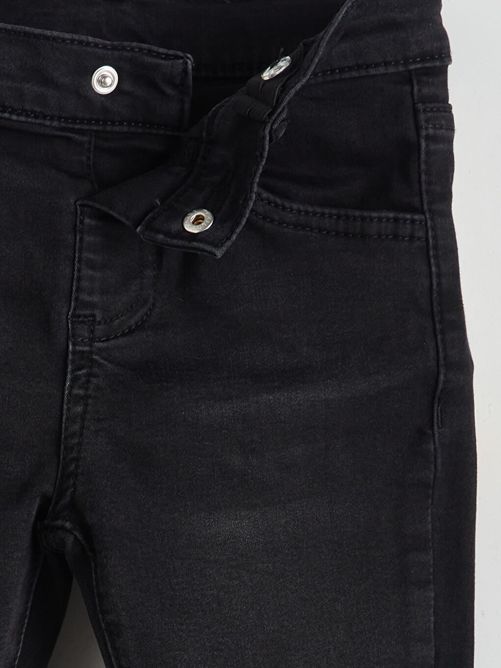 Siyah Basic Erkek Bebek Jean Pantolon-2