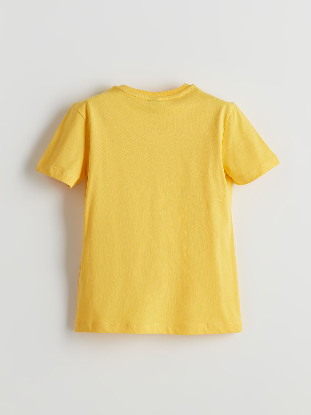 Sarı Bisiklet Yaka Erkek Çocuk Tişört-1