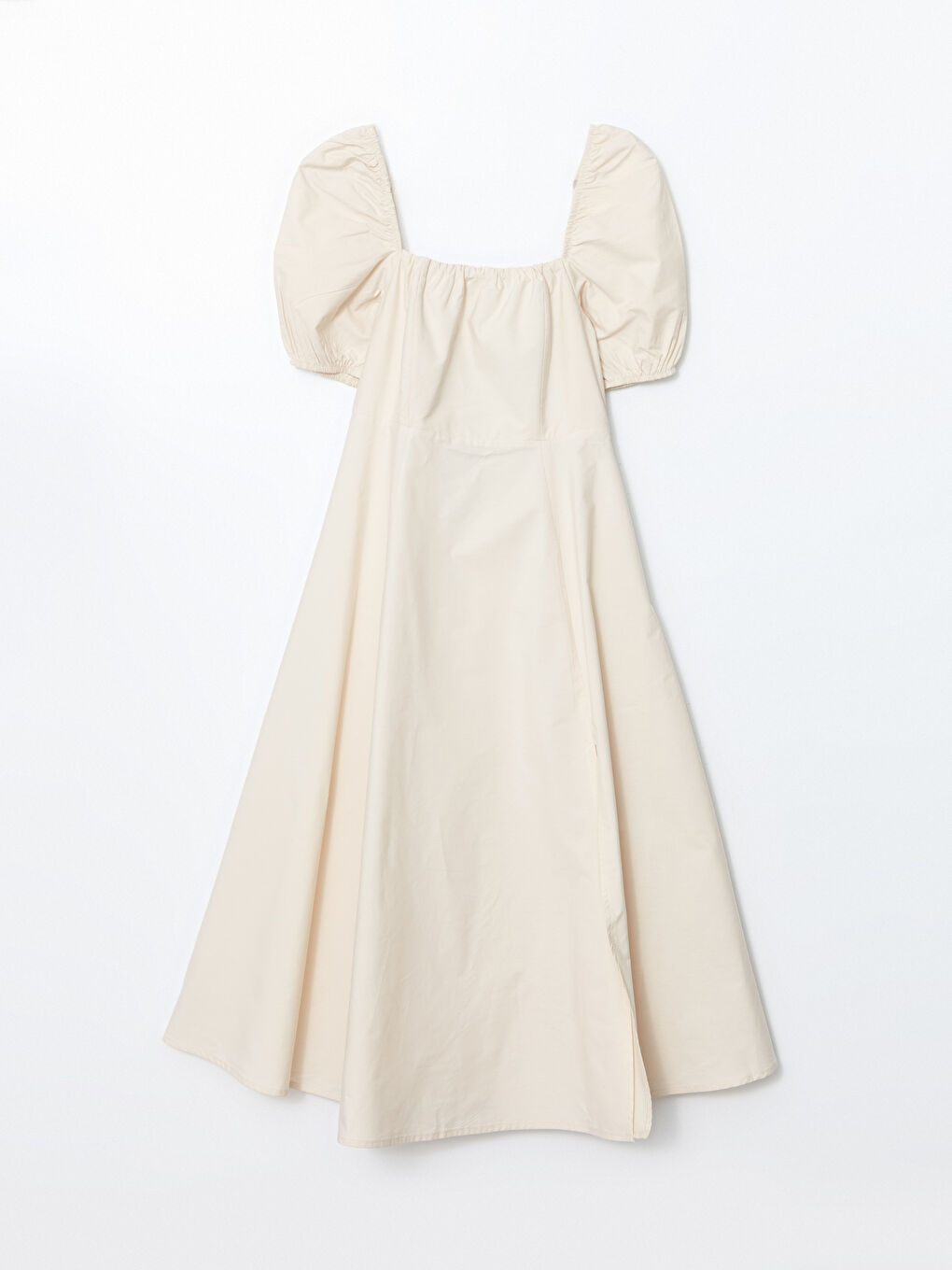Square Neck Poplin Women'S Dress -S5K432Z8-FZJ