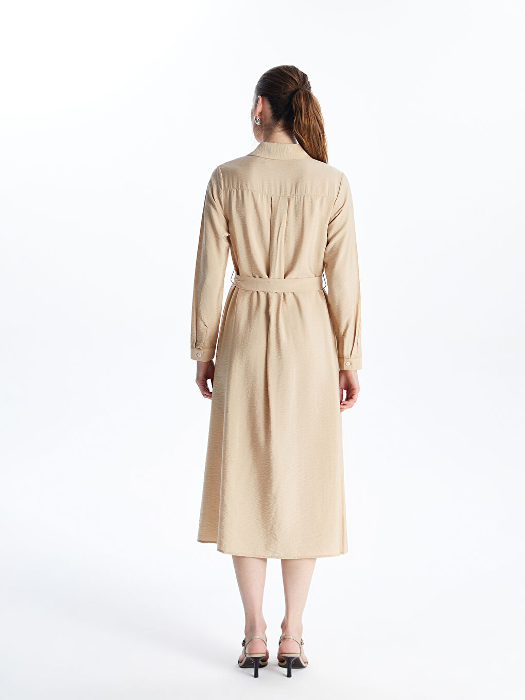Woman BEIGE Shirt Dress -S5K436Z8-FJZ