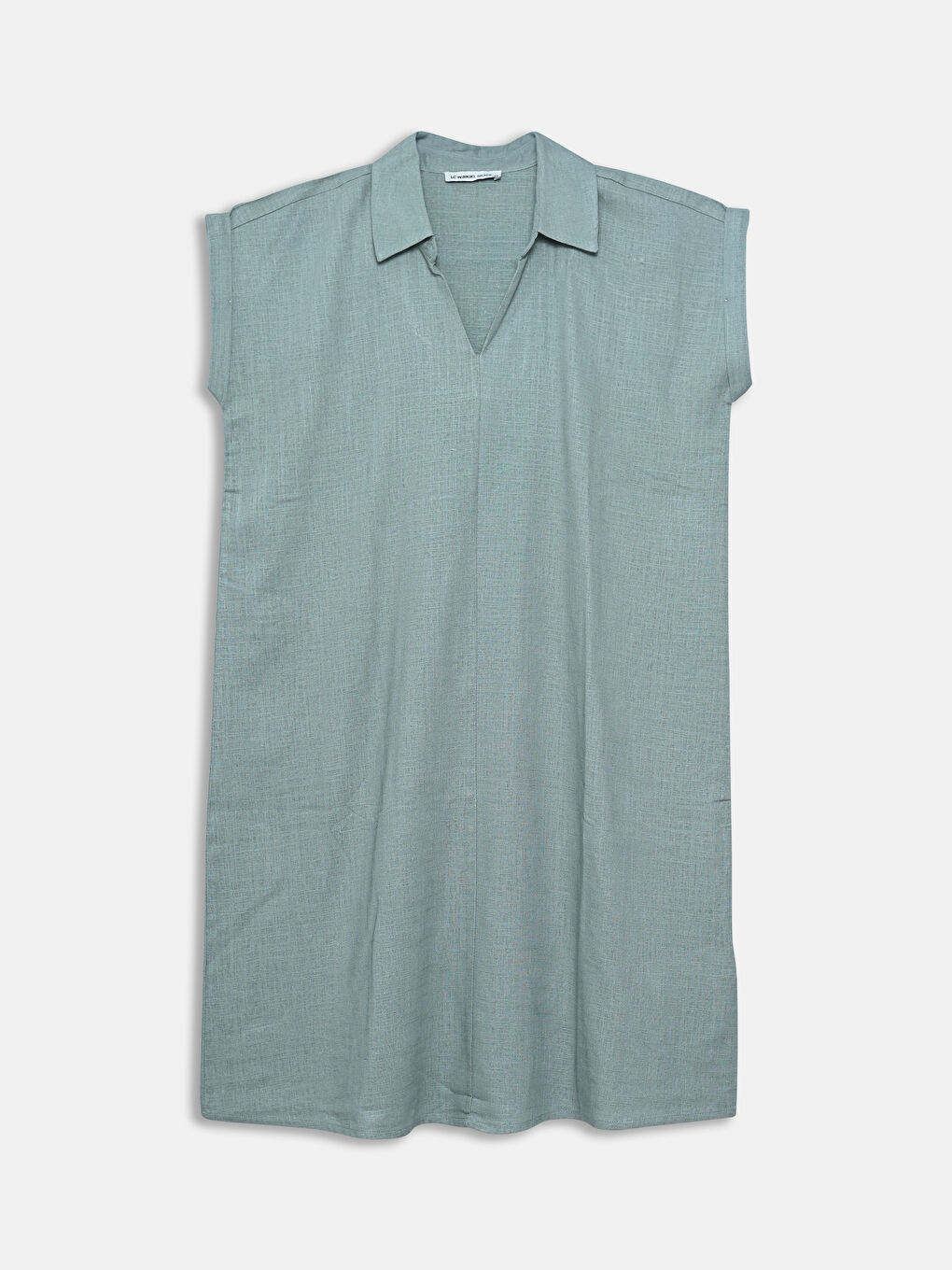 LCW Grace Collared Linen Blend Dress -S5K454Z8-J1R