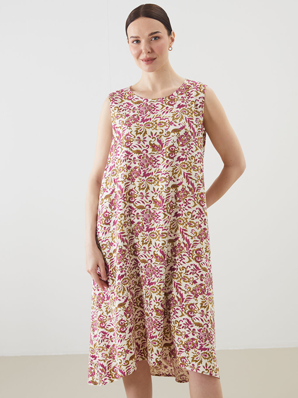 LCW Grace Woman ECRU Dress -S5K456Z8-LRA
